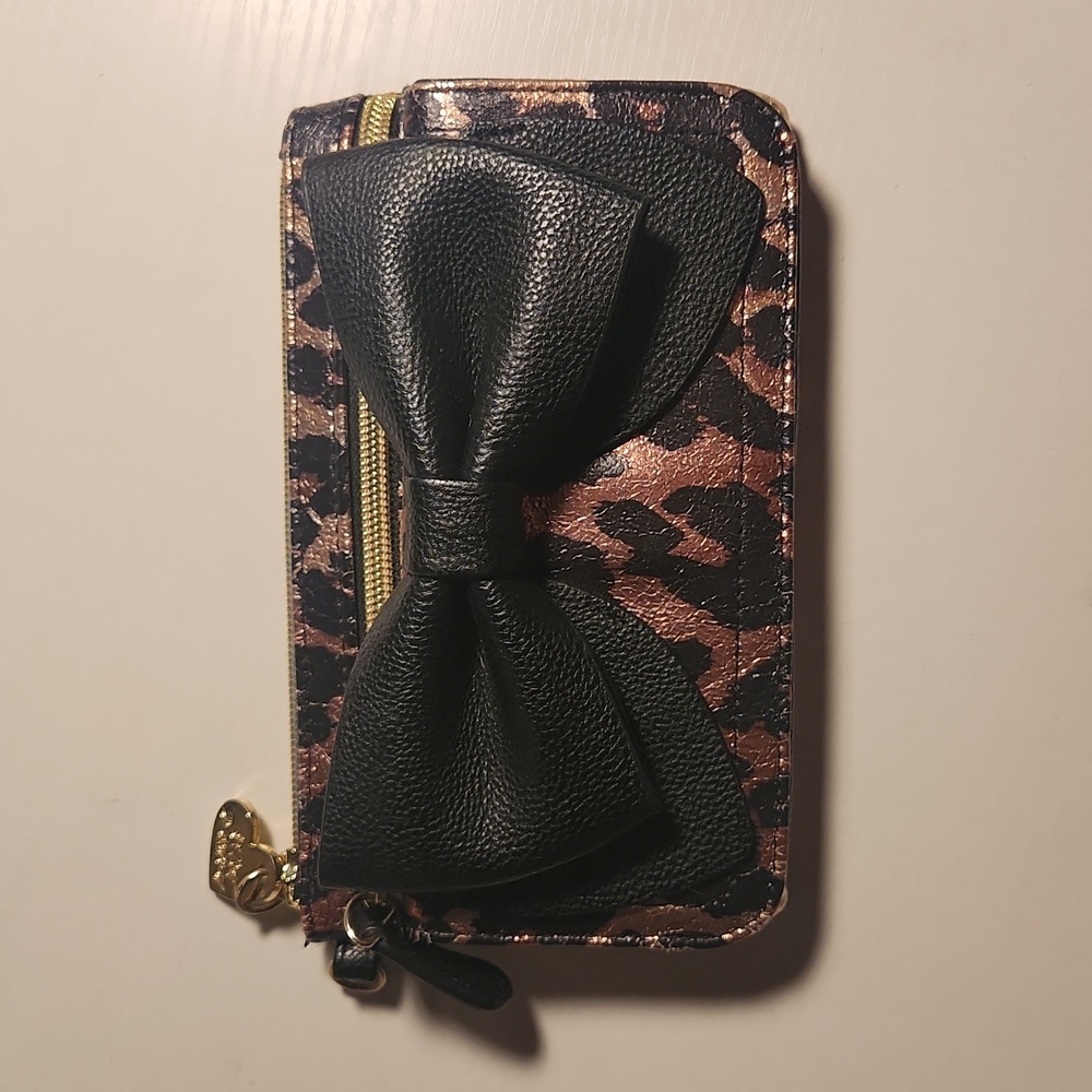 Betsey Johnson Leopard Bow Bag